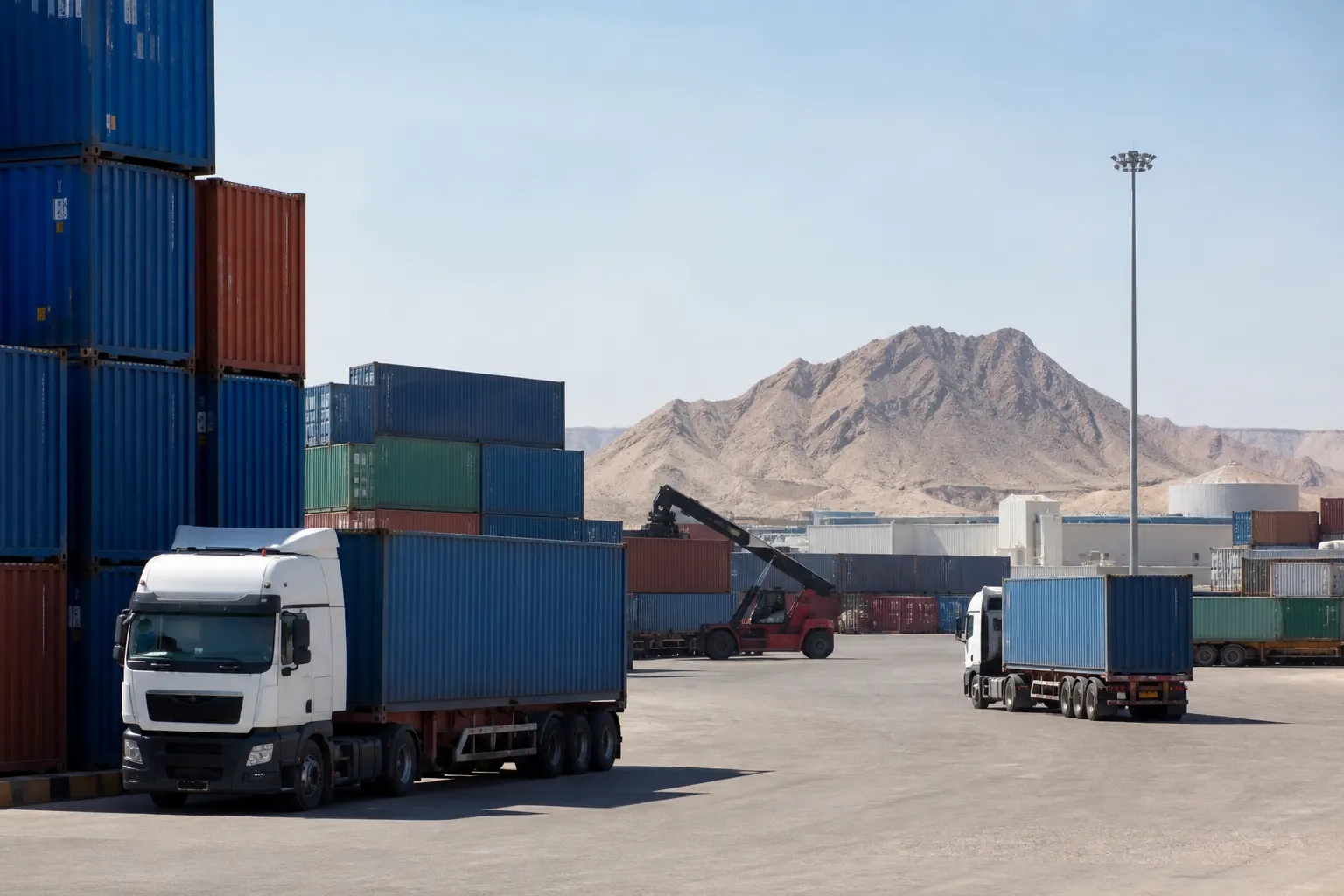 Shipping container logistics for Saudi Arabia