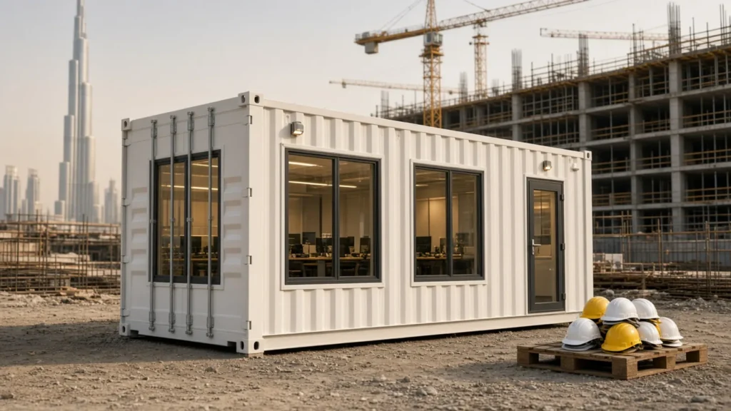 Office container Dubai site office with insulated fit-out